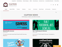 Tablet Screenshot of cliftonschool.org
